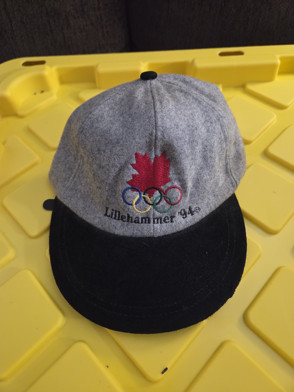 McDonald's Gray and Black Baseball Cap with Red Embroidered Logo